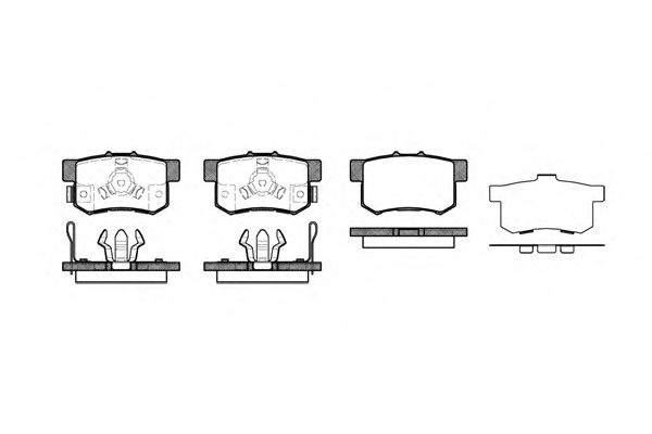 Set placute frana,frana disc HONDA ACCORD VIII TOURER (2008 - 2016) REMSA 0325.04 piesa NOUA