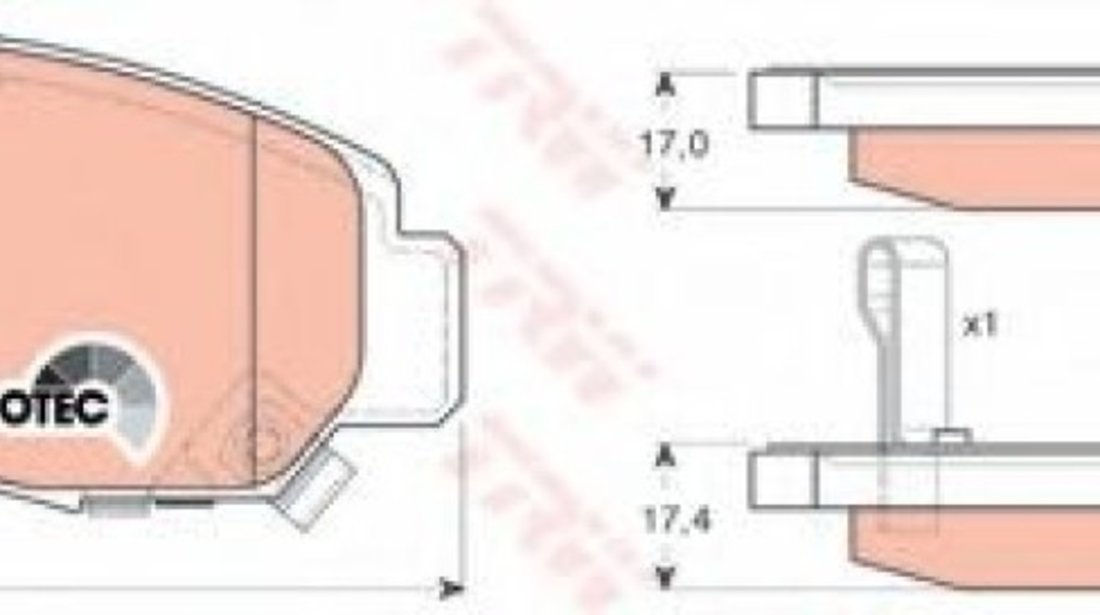 Set placute frana,frana disc HONDA CIVIC IX Limuzina (FB, FG) (2011 - 2016) TRW GDB3268 piesa NOUA