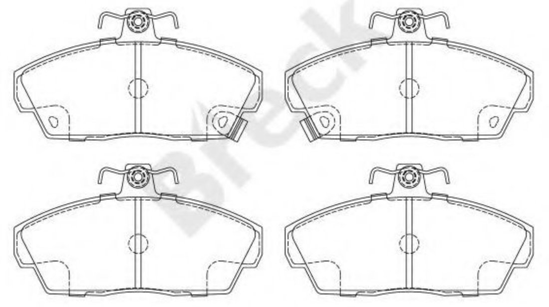 Set placute frana,frana disc HONDA CIVIC VII Hatchback (EU, EP, EV) (1999 - 2006) Break 21515 00 702 10 piesa NOUA