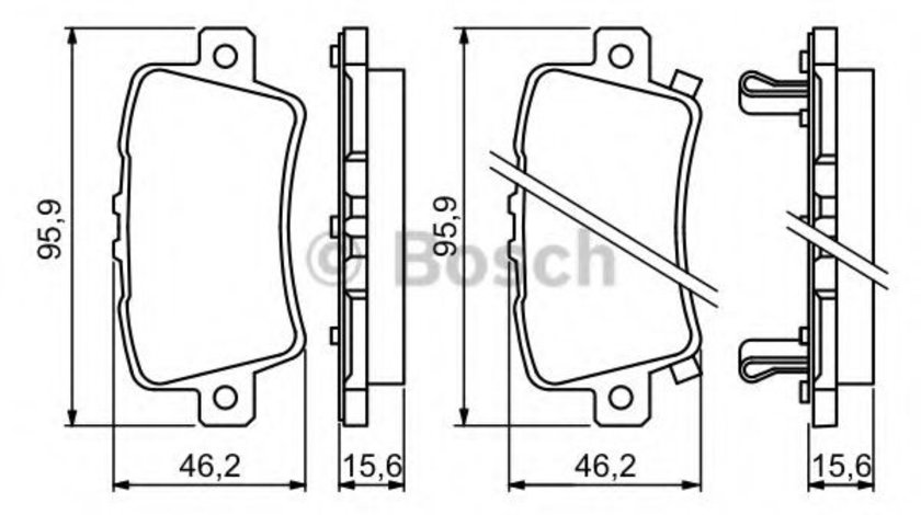 Set placute frana,frana disc HONDA CIVIC VIII Hatchback (FN, FK) (2005 - 2012) BOSCH 0 986 494 249 piesa NOUA