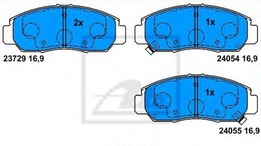 Set placute frana,frana disc HONDA CIVIC VIII Limuzina (FD, FA) (2005 - 2012) ATE 13.0460-5878.2 piesa NOUA