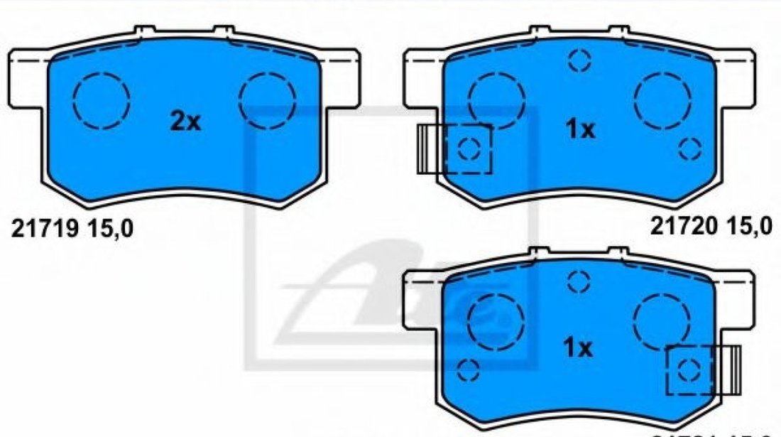 Set placute frana,frana disc HONDA CIVIC VIII Limuzina (FD, FA) (2005 - 2012) ATE 13.0460-5929.2 piesa NOUA