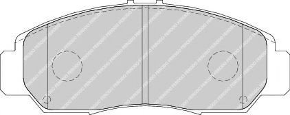 Set placute frana,frana disc HONDA CIVIC VIII Limuzina (FD, FA) (2005 - 2012) FERODO FDB1669 piesa N...