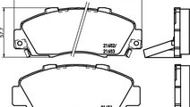 Set placute frana,frana disc HONDA CR-V I (RD) (19...