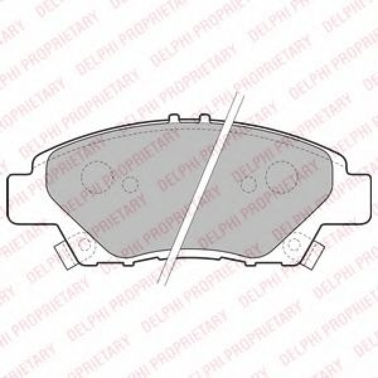 Set placute frana,frana disc HONDA CR-Z (ZF1) (2010 - 2016) DELPHI LP2194 piesa NOUA