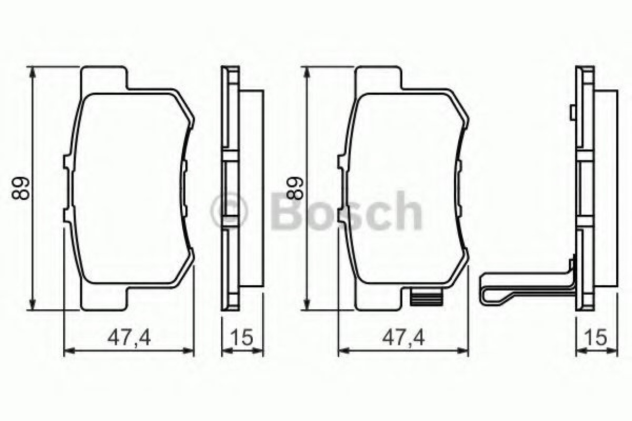 Set placute frana,frana disc HONDA INSIGHT (ZE) (2009 - 2016) BOSCH 0 986 461 006 piesa NOUA