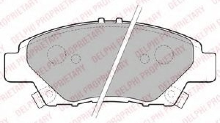 Set placute frana,frana disc HONDA INSIGHT (ZE) (2009 - 2016) DELPHI LP2194 piesa NOUA