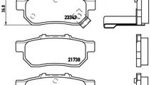 Set placute frana,frana disc HONDA JAZZ II (GD) (2...