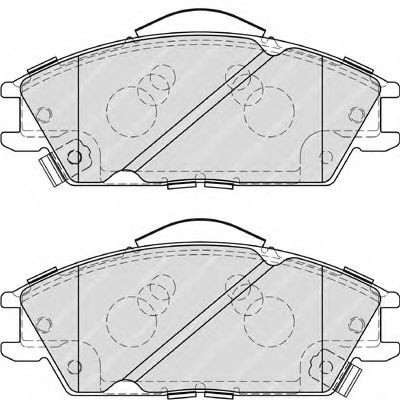 Set placute frana,frana disc HYUNDAI ACCENT II limuzina (LC) (1999 - 2006) FERODO FDB4076 piesa NOUA