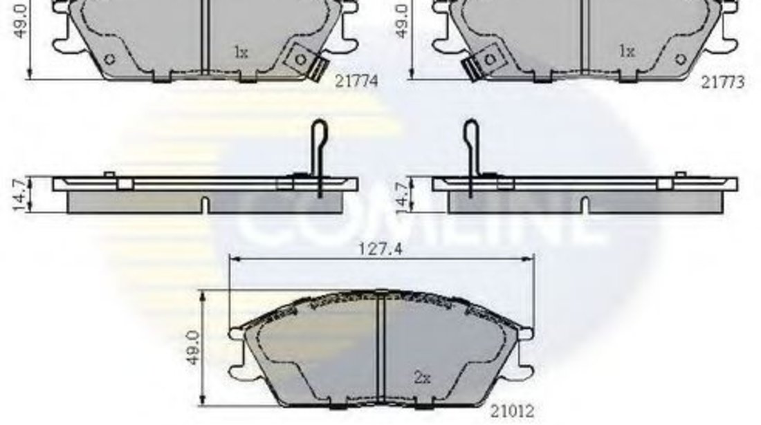 Set placute frana,frana disc HYUNDAI ACCENT II limuzina (LC) (1999 - 2006) COMLINE CBP3253 piesa NOUA