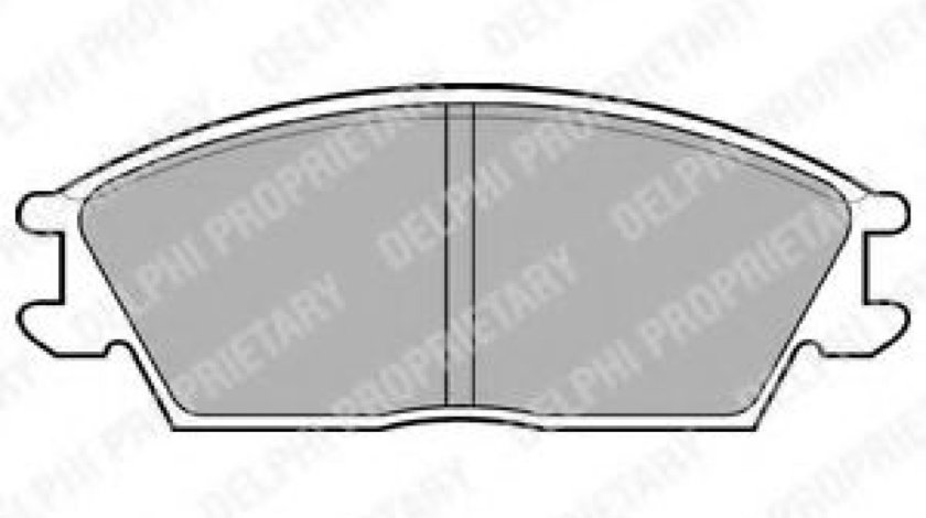 Set placute frana,frana disc HYUNDAI ACCENT II limuzina (LC) (1999 - 2006) DELPHI LP704 piesa NOUA