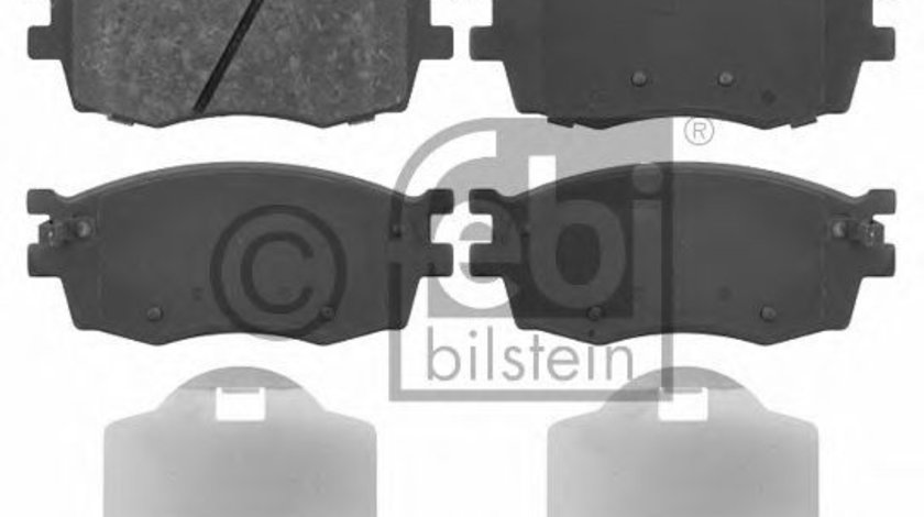 Set placute frana,frana disc HYUNDAI ACCENT III (MC) (2005 - 2010) FEBI BILSTEIN 16699 piesa NOUA