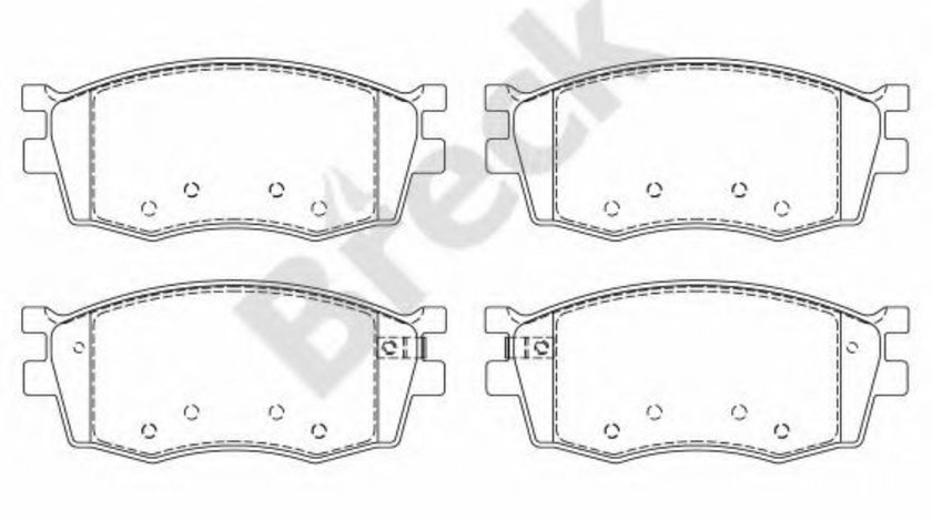 Set placute frana,frana disc HYUNDAI ACCENT III limuzina (MC) (2005 - 2010) Break 24317 00 702 00 piesa NOUA