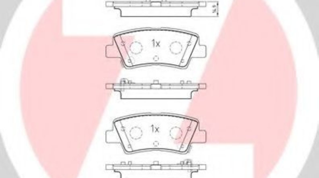 Set placute frana,frana disc HYUNDAI ACCENT IV limuzina (RB) (2010 - 2016) ZIMMERMANN 25337.160.1 piesa NOUA