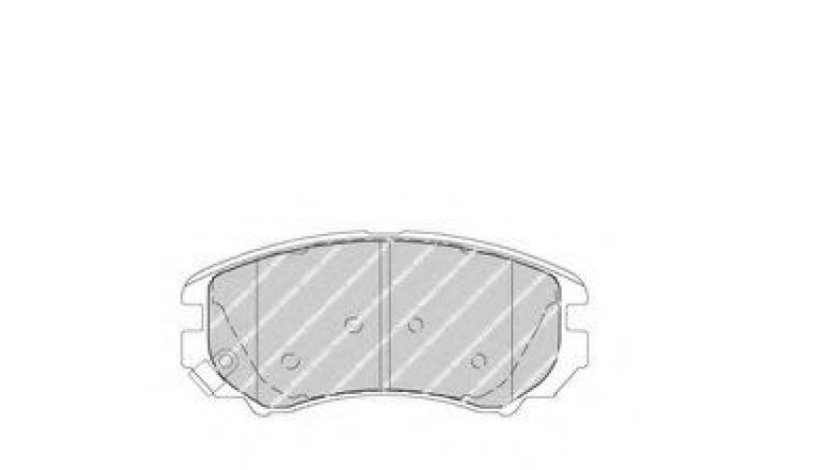 Set placute frana,frana disc HYUNDAI COUPE (GK) (2001 - 2009) FERODO FDB1733 piesa NOUA