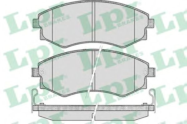 Set placute frana,frana disc HYUNDAI COUPE (RD) (1996 - 2002) LPR 05P348 piesa NOUA