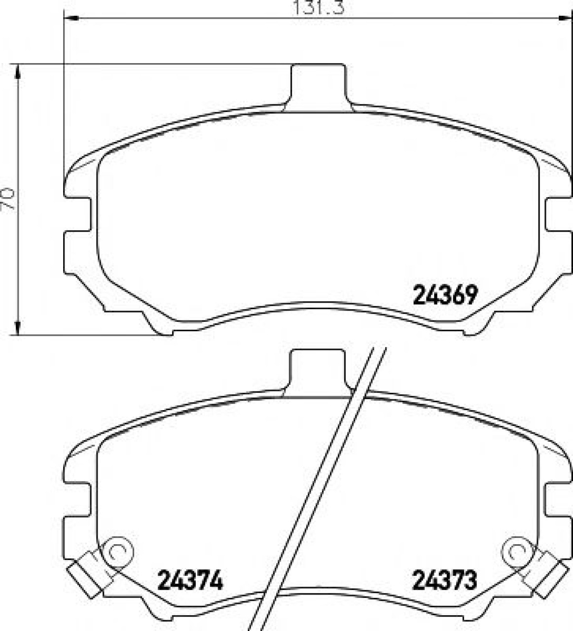 Set placute frana,frana disc HYUNDAI ELANTRA (XD) (2000 - 2006) TEXTAR 2436901 piesa NOUA