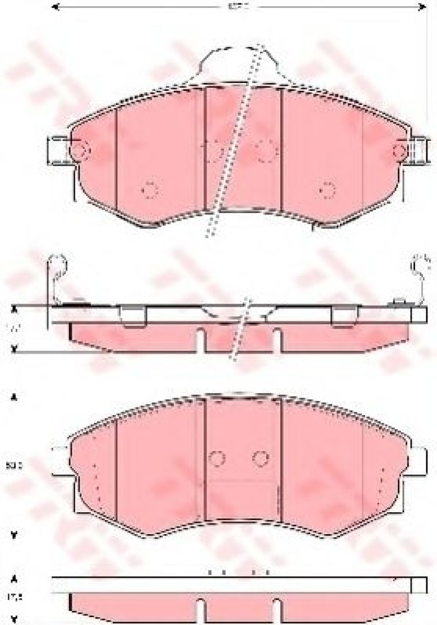 Set placute frana,frana disc HYUNDAI ELANTRA (XD) (2000 - 2006) TRW GDB3256 piesa NOUA