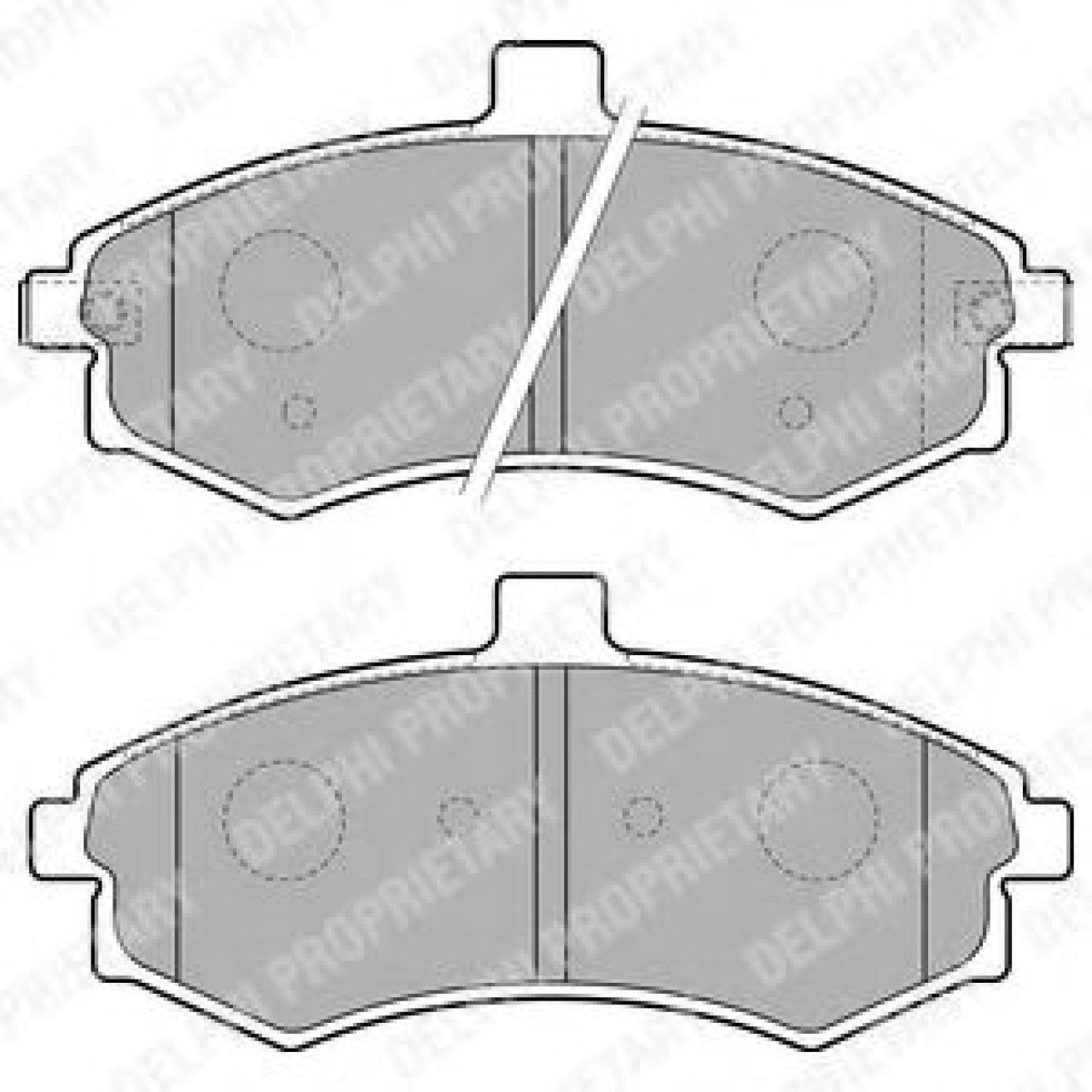 Set placute frana,frana disc HYUNDAI ELANTRA limuzina (XD) (2000 - 2006) DELPHI LP1788 piesa NOUA