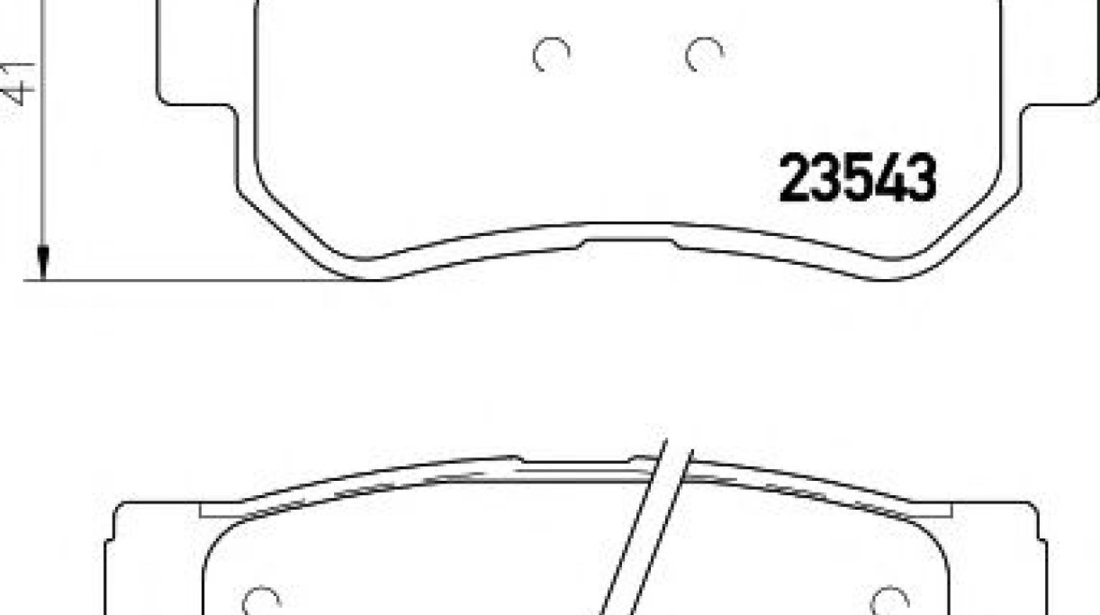 Set placute frana,frana disc HYUNDAI ELANTRA limuzina (HD) (2005 - 2011) HELLA PAGID 8DB 355 009-971 piesa NOUA