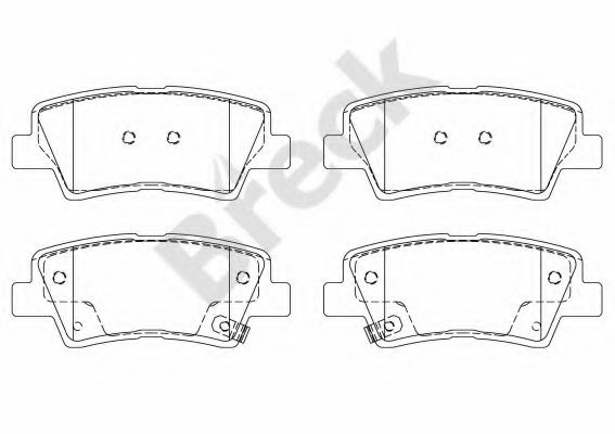 Set placute frana,frana disc HYUNDAI ELANTRA limuzina (HD) (2005 - 2011) Break 24934 00 702 00 piesa NOUA