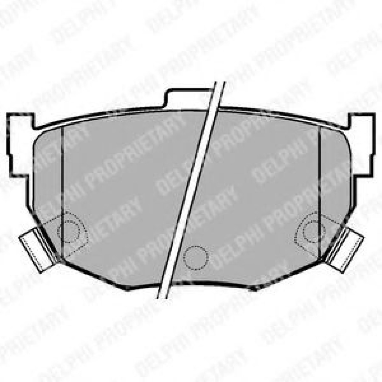 Set placute frana,frana disc HYUNDAI ELANTRA limuzina (XD) (2000 - 2006) DELPHI LP1073 piesa NOUA