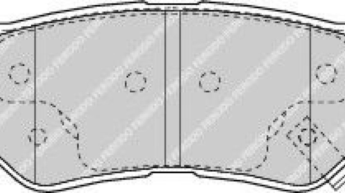 Set placute frana,frana disc HYUNDAI GETZ (TB) (2002 - 2010) FERODO FDB1606 piesa NOUA