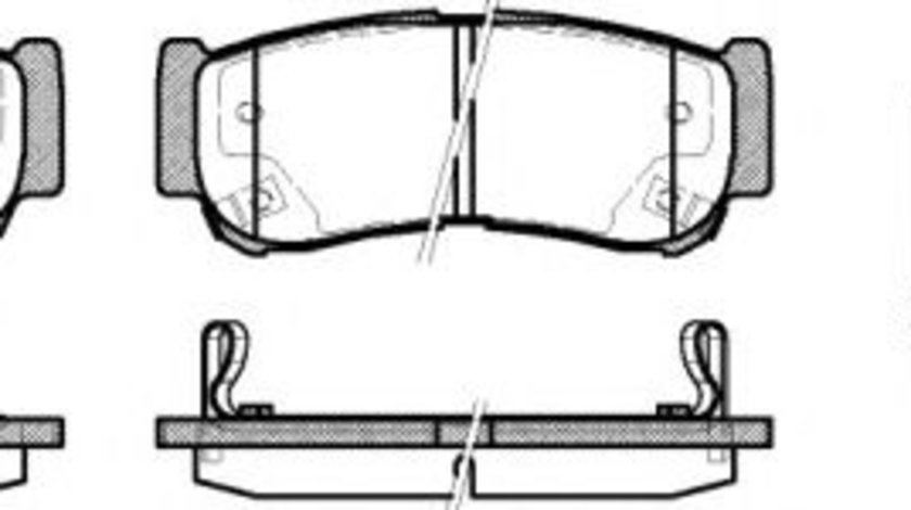 Set placute frana,frana disc HYUNDAI H-1 Starex (H200) caroserie (1997 - 2007) REMSA 1239.02 piesa NOUA