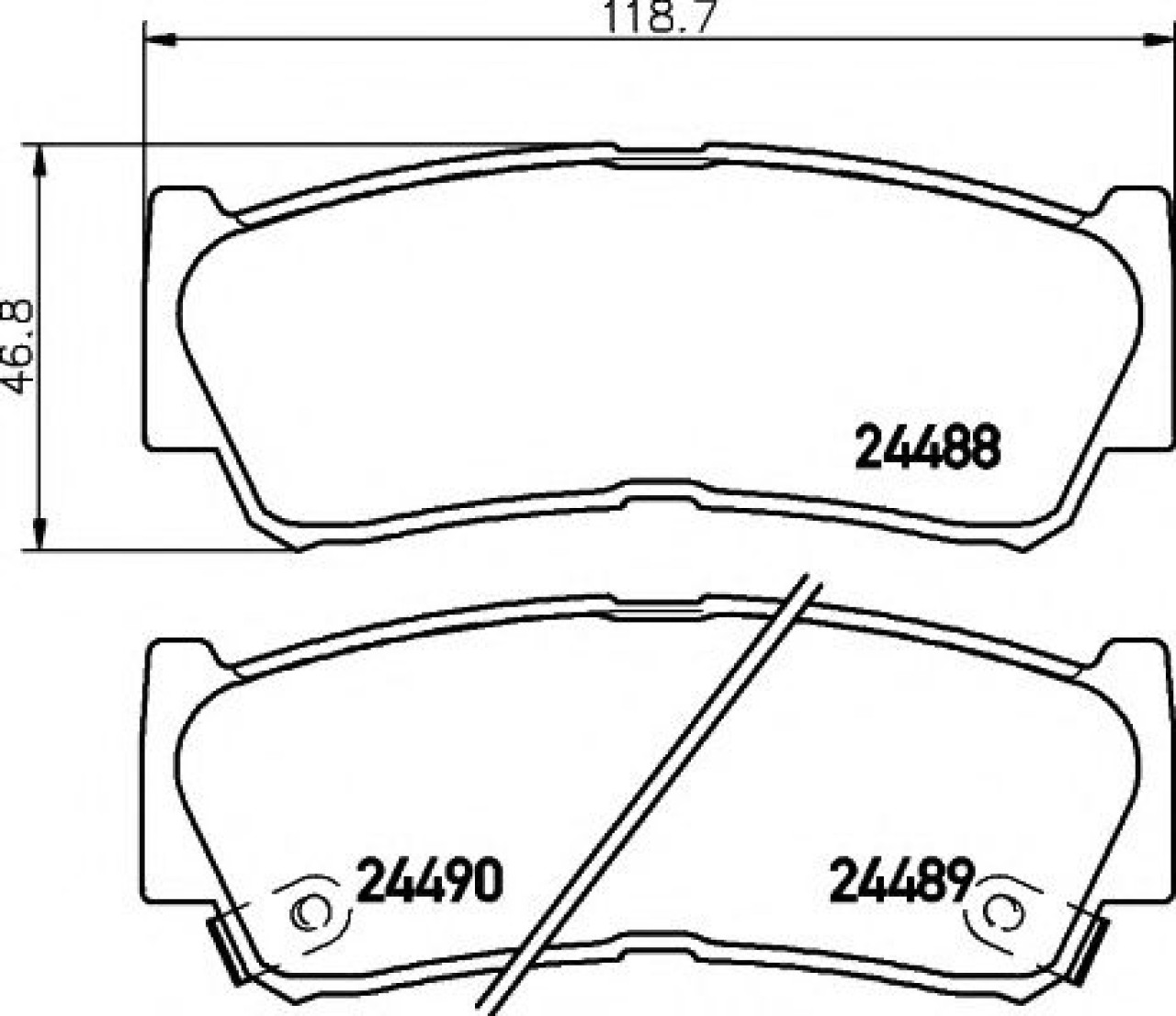 Set placute frana,frana disc HYUNDAI H-1 Starex (H200) caroserie (1997 - 2007) TEXTAR 2448801 piesa NOUA