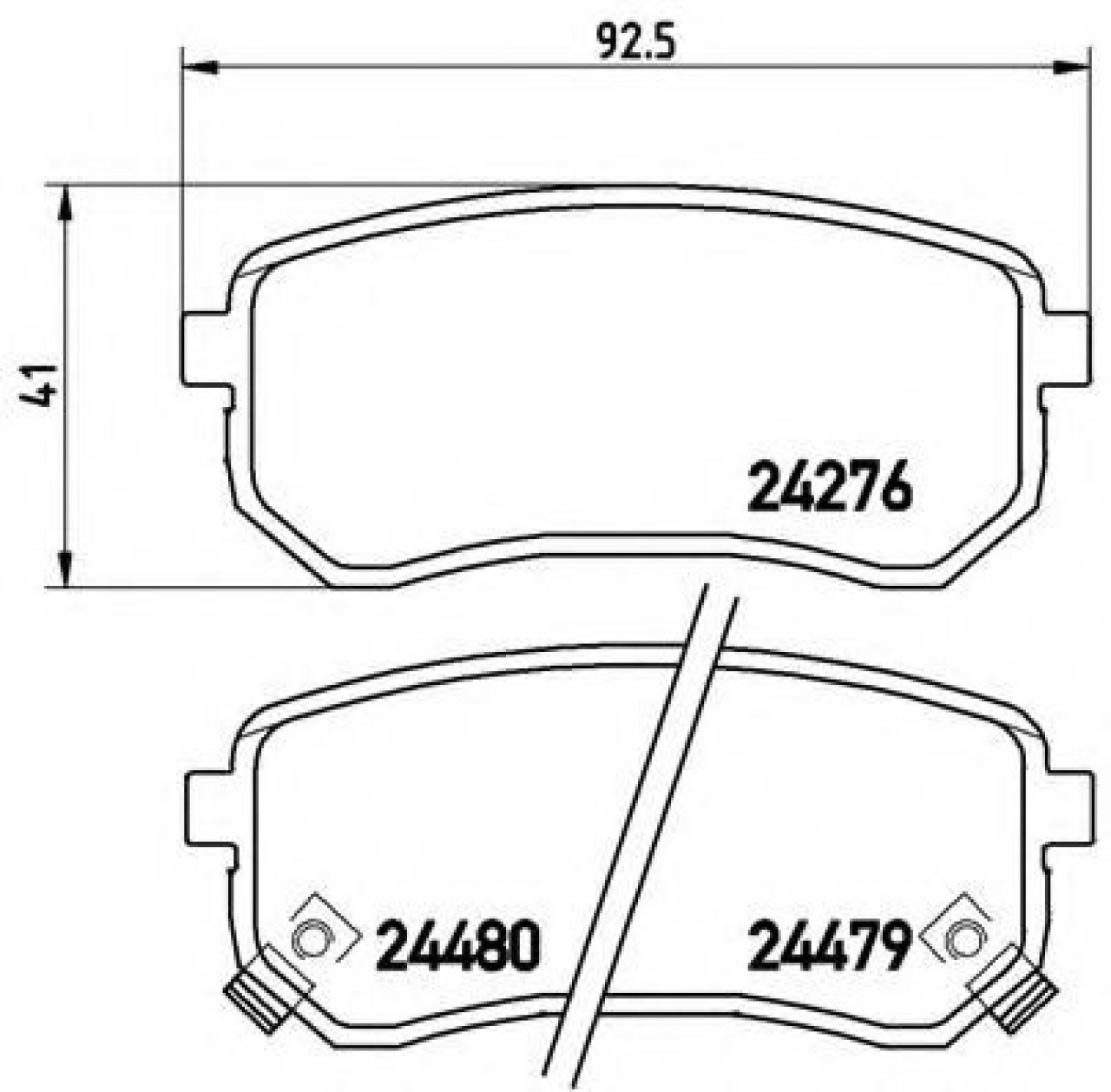 Set placute frana,frana disc HYUNDAI i10 (IA) (2013 - 2016) BREMBO P 30 033 piesa NOUA