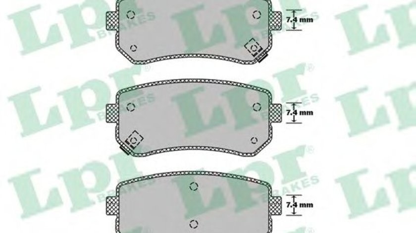 Set placute frana,frana disc HYUNDAI i10 (PA) (2007 - 2013) LPR 05P1411 piesa NOUA