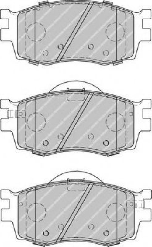 Set placute frana,frana disc HYUNDAI i20 (PB, PBT) (2008 - 2014) FERODO FDB1955 piesa NOUA