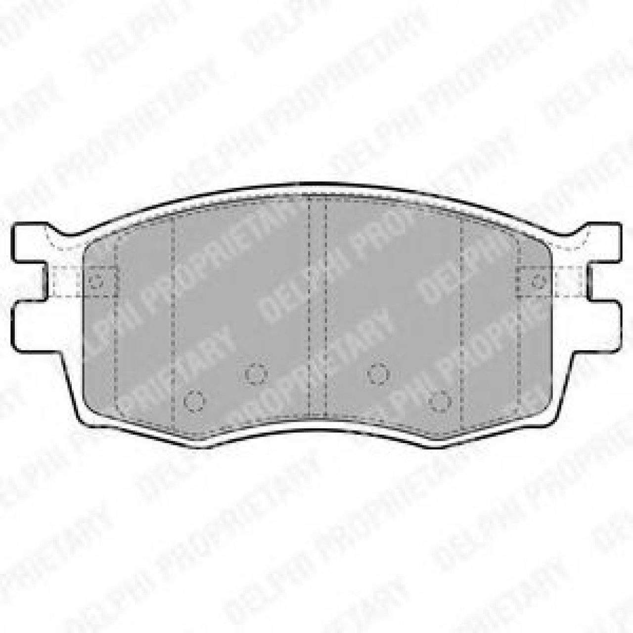 Set placute frana,frana disc HYUNDAI i20 (PB, PBT) (2008 - 2014) DELPHI LP1951 piesa NOUA