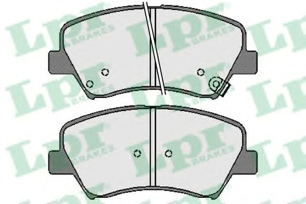 Set placute frana,frana disc HYUNDAI i30 Cupe (2013 - 2016) LPR 05P1753 piesa NOUA