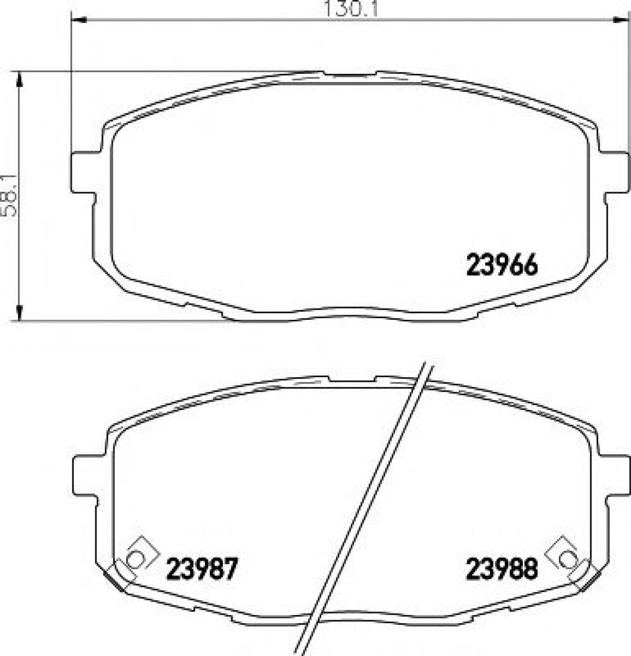 Set placute frana,frana disc HYUNDAI i30 CW (FD) (2007 - 2012) TEXTAR 2396601 piesa NOUA