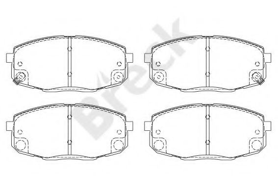 Set placute frana,frana disc HYUNDAI i30 (FD) (2007 - 2011) Break 23966 00 701 10 piesa NOUA