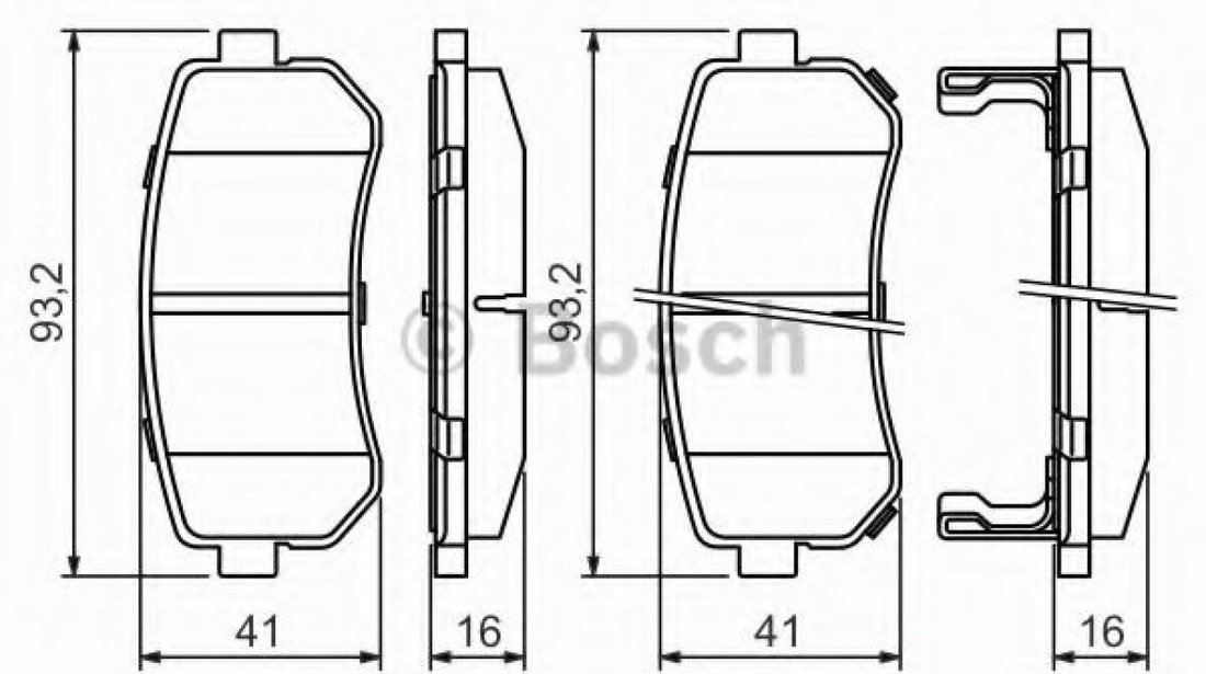 Set placute frana,frana disc HYUNDAI i30 (FD) (2007 - 2011) BOSCH 0 986 494 140 piesa NOUA