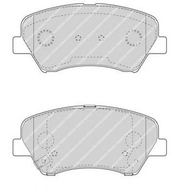 Set placute frana,frana disc HYUNDAI i30 (GD) (2011 - 2016) FERODO FDB4613 piesa NOUA