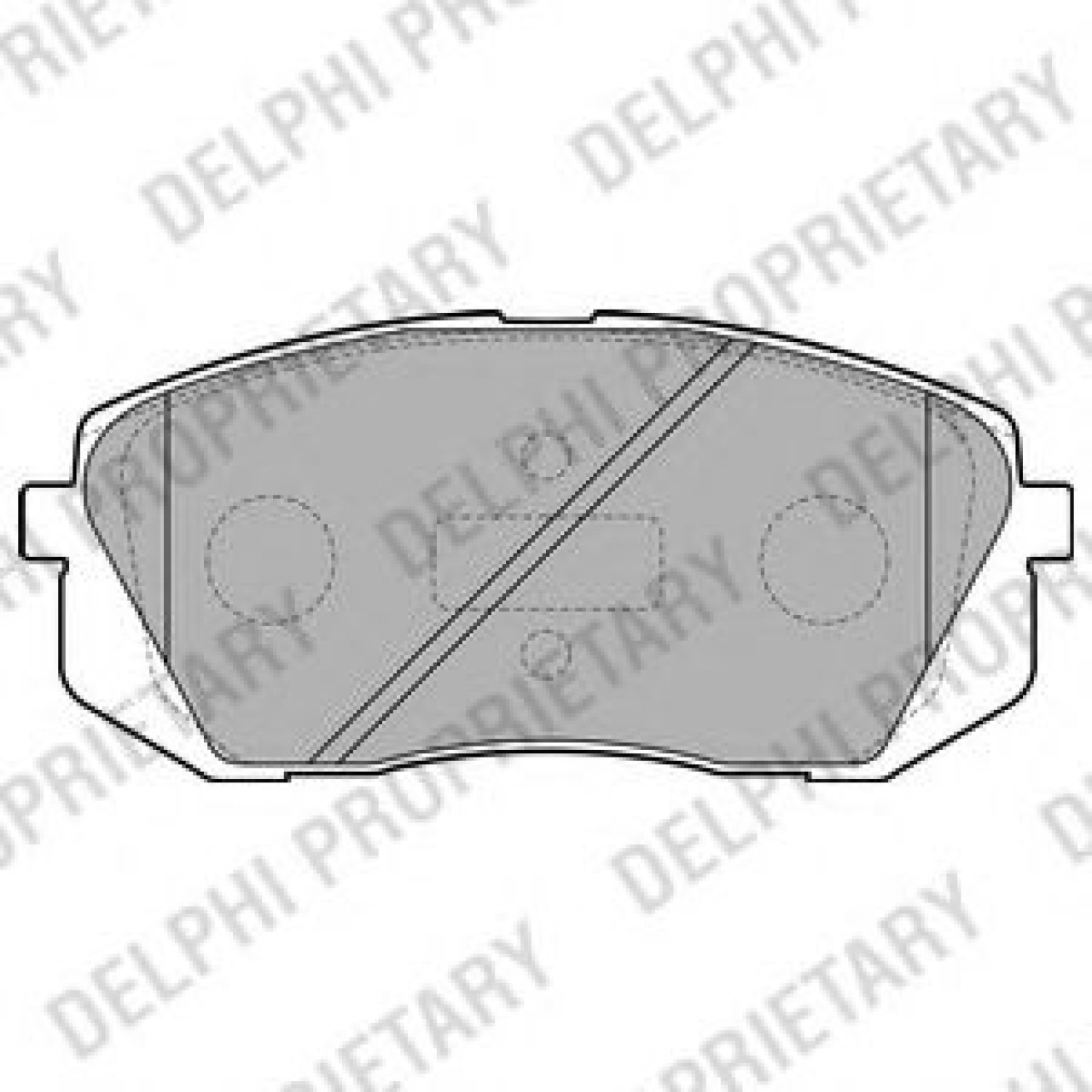 Set placute frana,frana disc HYUNDAI i40 (VF) (2012 - 2016) DELPHI LP2050 piesa NOUA