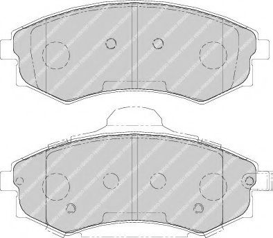 Set placute frana,frana disc HYUNDAI MATRIX (FC) (2001 - 2010) FERODO FDB1737 piesa NOUA