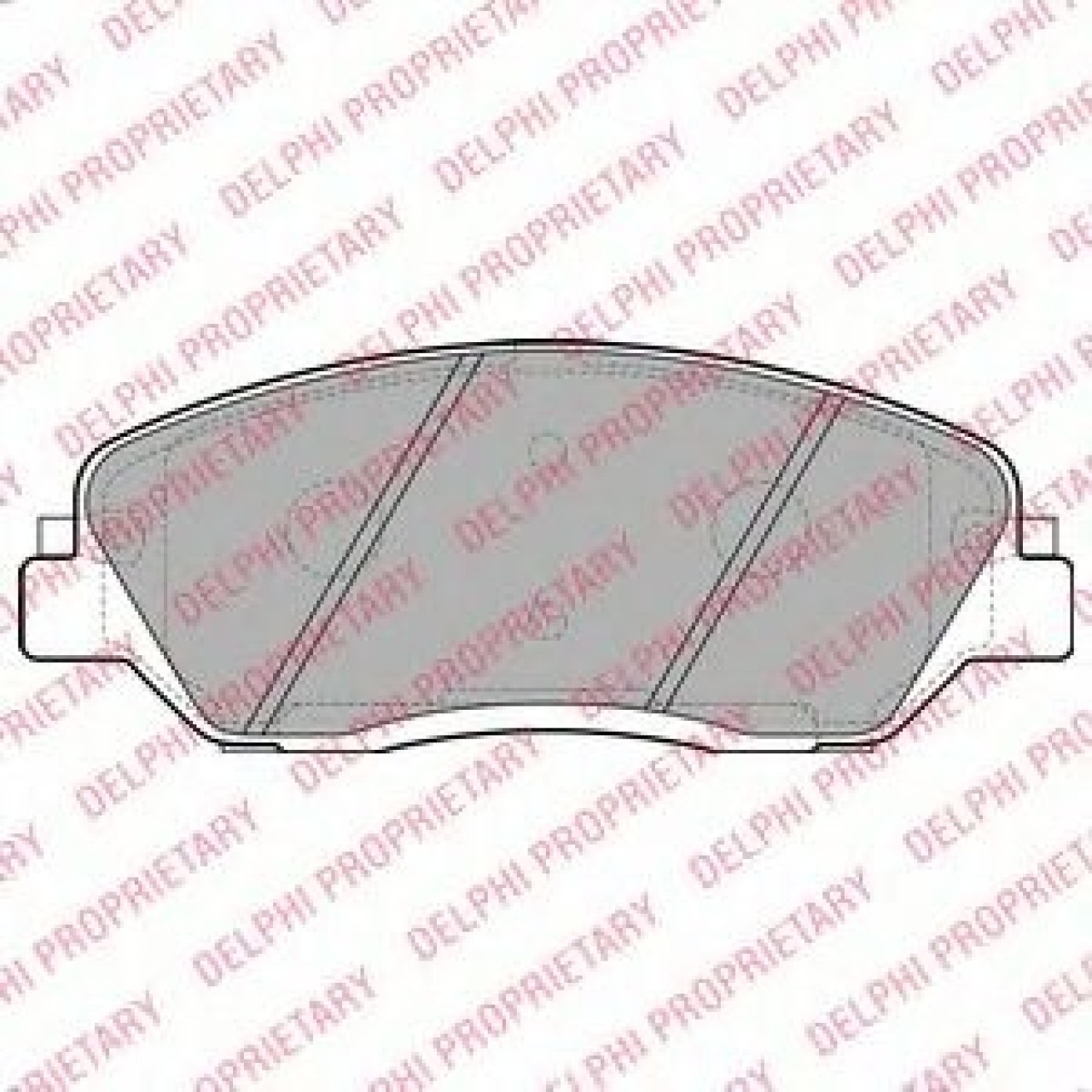 Set placute frana,frana disc HYUNDAI SANTA FE II (CM) (2005 - 2012) DELPHI LP2048 piesa NOUA