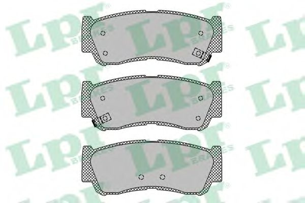 Set placute frana,frana disc HYUNDAI SANTA FE II (CM) (2005 - 2012) LPR 05P1417 piesa NOUA