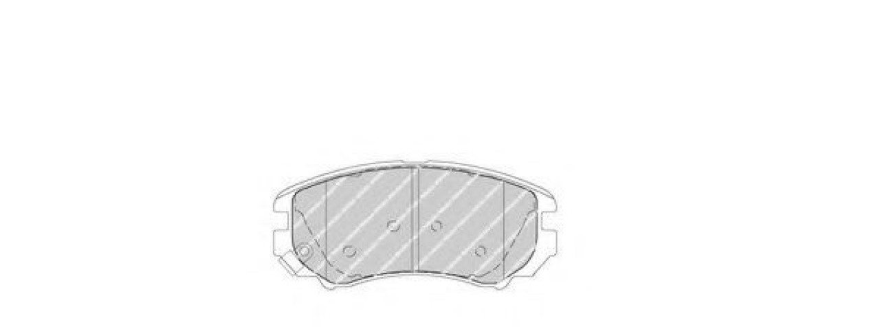 Set placute frana,frana disc HYUNDAI SONATA IV (EF) (1998 - 2005) FERODO FDB1733 piesa NOUA