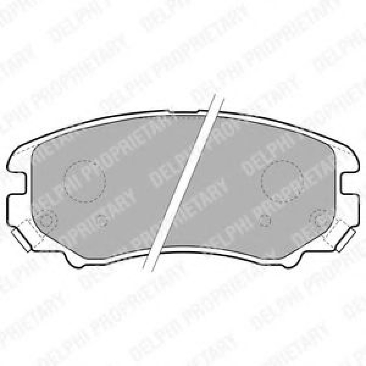 Set placute frana,frana disc HYUNDAI SONATA V (NF) (2005 - 2010) DELPHI LP1902 piesa NOUA