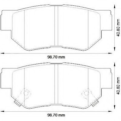 Set placute frana,frana disc HYUNDAI SONATA V (NF) (2005 - 2010) JURID 572557J piesa NOUA