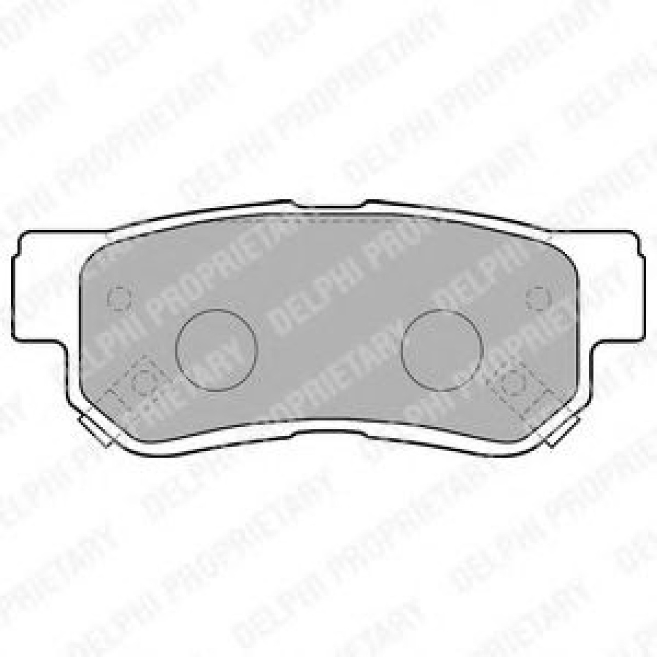 Set placute frana,frana disc HYUNDAI SONATA V (NF) (2005 - 2010) DELPHI LP1539 piesa NOUA