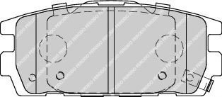 Set placute frana,frana disc HYUNDAI TERRACAN (HP) (2001 - 2006) FERODO FDB1841 piesa NOUA