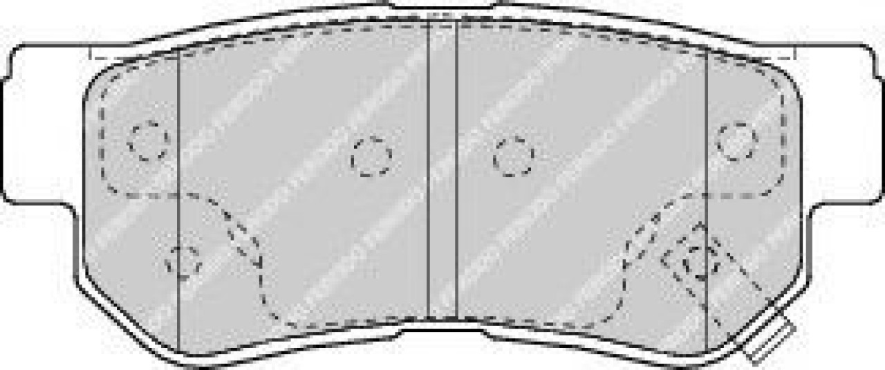 Set placute frana,frana disc HYUNDAI TRAJET (FO) (2000 - 2008) FERODO FDB1606 piesa NOUA