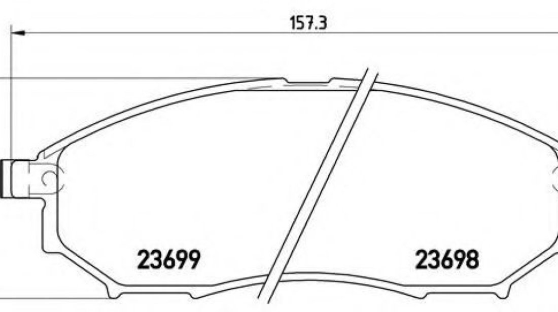 Set placute frana,frana disc INFINITI EX (2007 - 2016) BREMBO P 56 058 piesa NOUA