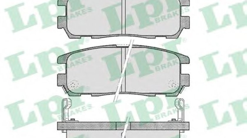 Set placute frana,frana disc ISUZU TROOPER (1998 - 2016) LPR 05P524 piesa NOUA